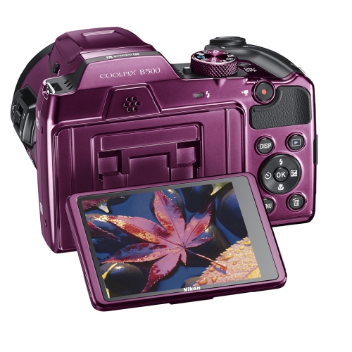 Nikon B500 16 MP Point & Shoot Digital Camera, Plum | Best Buy Canada