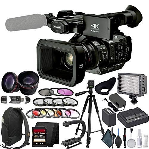 Panasonic AG UX90 4K Professional Camcorder with Studio Bundle