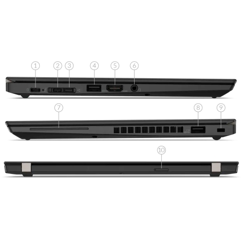 Lenovo ThinkPad X390 13.3" Laptop - Intel Core i5-8365U - 8GB RAM - 256GB SSD - Windows 10 Pro - Black - English by LENOVO - Refurbished condition - Image 5