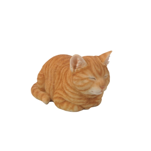 HI-LINE GIFT LTD  Tabby Cat Sleeping In Orange