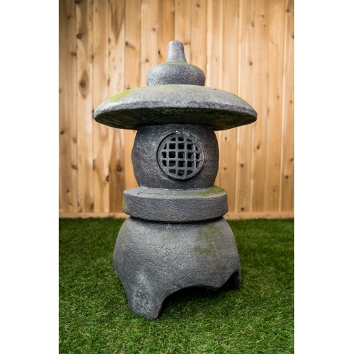 Hi-Line Gift Ltd Grey Stone Pagoda Lantern