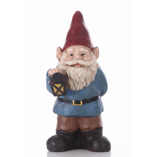 Hi-Line Gift Ltd Gnome Holding A Lantern