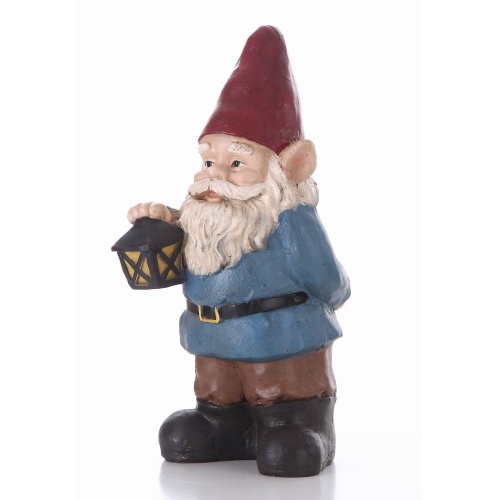 Hi-Line Gift Ltd Gnome Holding A Lantern