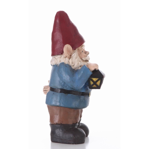 Hi-Line Gift Ltd Gnome Holding A Lantern