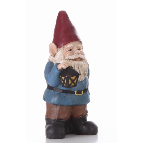 Hi-Line Gift Ltd Gnome Holding A Lantern