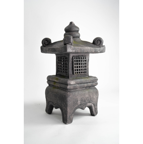 Hi-Line Gift Ltd 26In Grey Stone Lantern