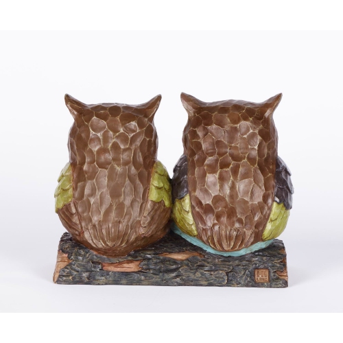 Hi-Line Gift Ltd Owl Couple with Welcome Sign