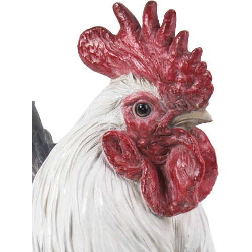 HI-LINE GIFT LTD  Rooster - Black & In White