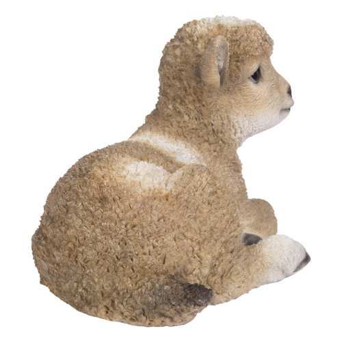 Hi-Line Gift Ltd Small Brown & White Baby Lamb Lying Down