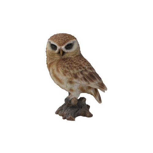 Hi-Line Gift Ltd Small Brown Owl On Stump | Best Buy Canada