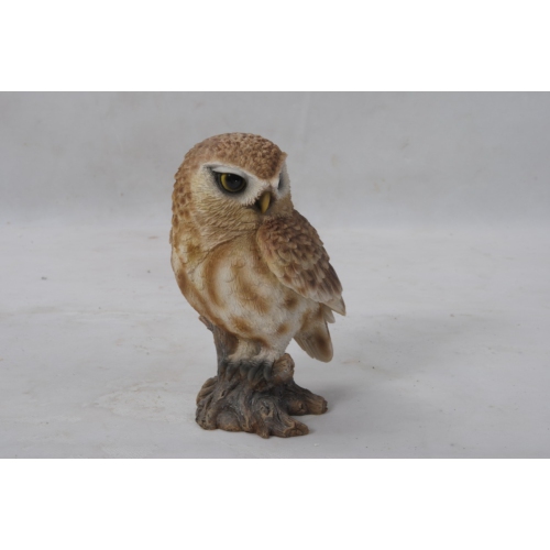 Hi-Line Gift Ltd Small Brown Owl On Stump