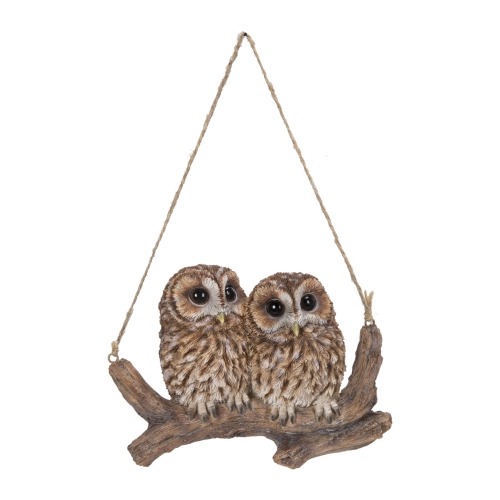 HI-LINE GIFT LTD  Hanging Baby Owlets On A Branch