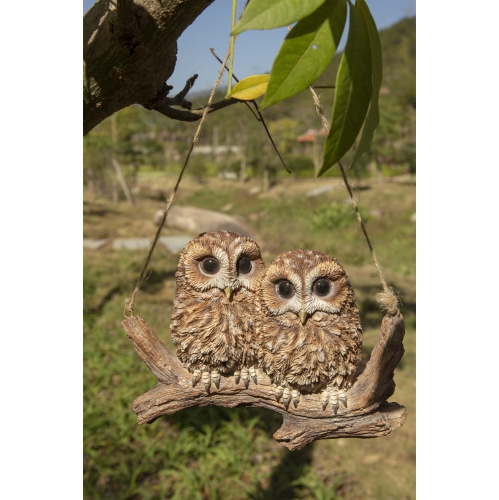Hi-Line Gift Ltd Hanging Baby Owlets On A Branch