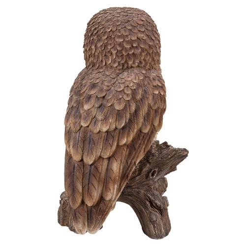 Hi-Line Gift Ltd Brown Owl On Stump