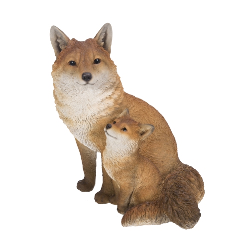 HI-LINE GIFT LTD  Mother & Baby Fox Sitting