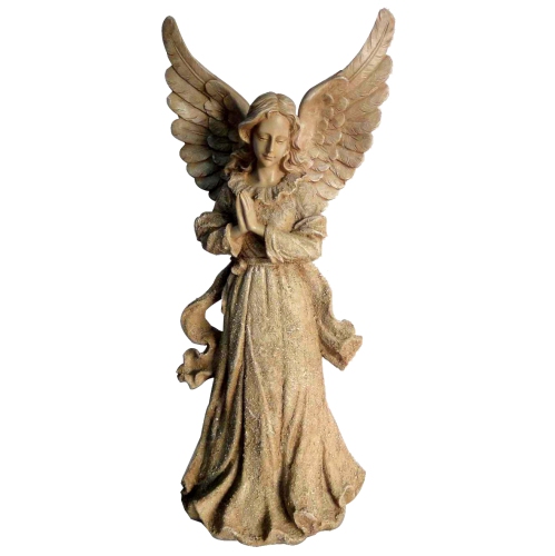 HI-LINE GIFT LTD  Finish Angel Stand With Wings Up In Sand