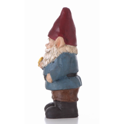 Hi-Line Gift Ltd Gnome Holding A Butterfly