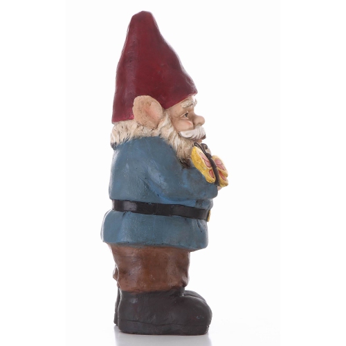 Hi-Line Gift Ltd Gnome Holding A Butterfly