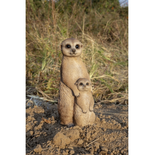 Hi-Line Gift Ltd Small Mother & Baby Meerkat