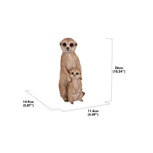 Hi-Line Gift Ltd Small Mother & Baby Meerkat