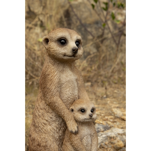 Hi-Line Gift Ltd Small Mother & Baby Meerkat