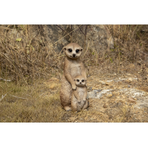 Hi-Line Gift Ltd Small Mother & Baby Meerkat