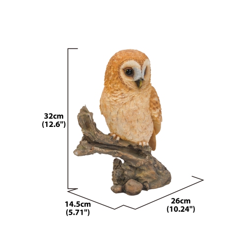 Hi-Line Gift Ltd Tawny Owl On Stump