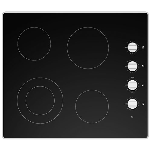 Surface de cuisson électrique intégrée de 24 po à 4 éléments de Moffat - noir
