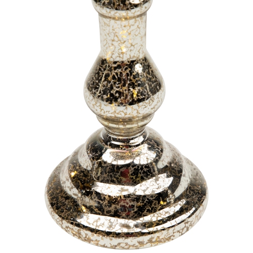 Set of 3 Golden Sparkles Battery Operated LED Lighted Candle Holders