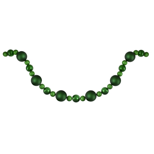 NORTHLIGHT  6' Shatterproof Ball Artificial Christmas Garland - Unlit In Green