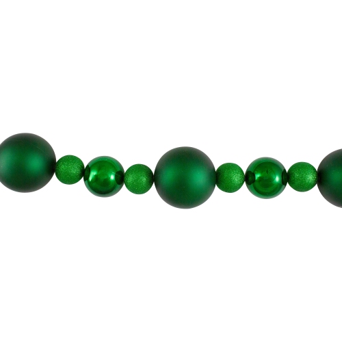 6' Green Shatterproof Ball Artificial Christmas Garland - Unlit