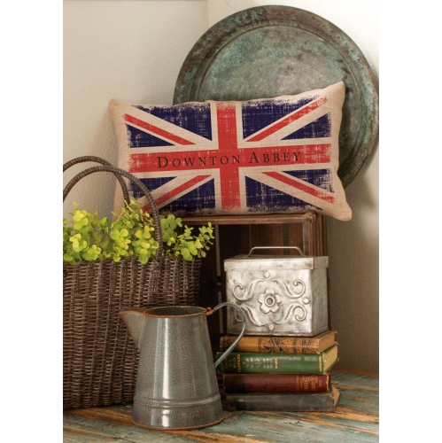 20" Downton Abbey British Union Jack Decorative Rectangular Throw Pillow