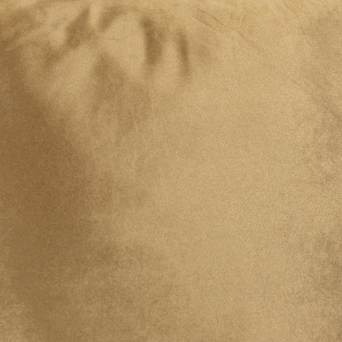 17" Umber Brown Solid Plush Square Throw Pillow with Piped Edging