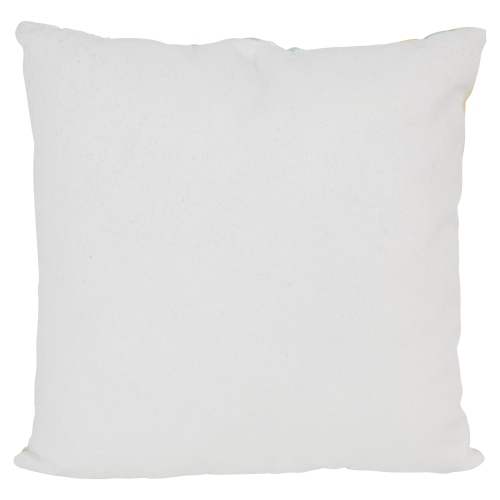 18" Blue and Yellow Tropical Lemons Square Throw Pillow