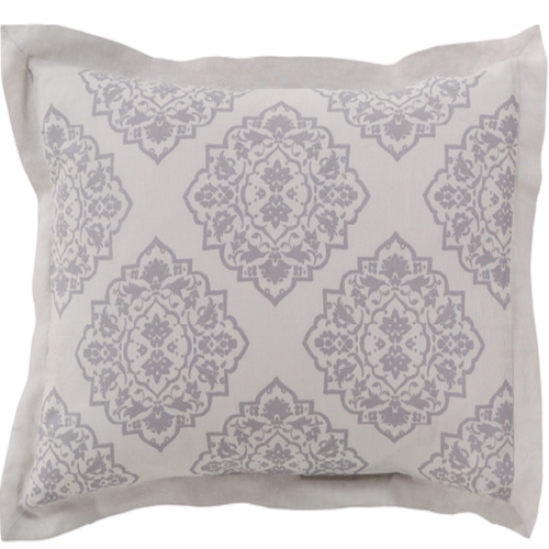 Blue Ashes and Dolphin Gray Decorative Elegance King/CA Damask Opulent Set