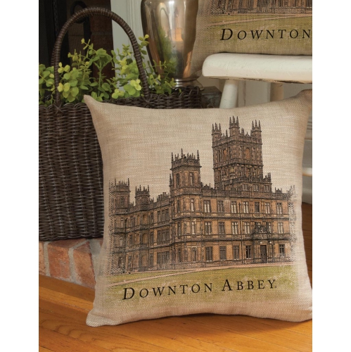 Coussin décoratif carré, Abbey British Highclare Castle de 18 po de Downton