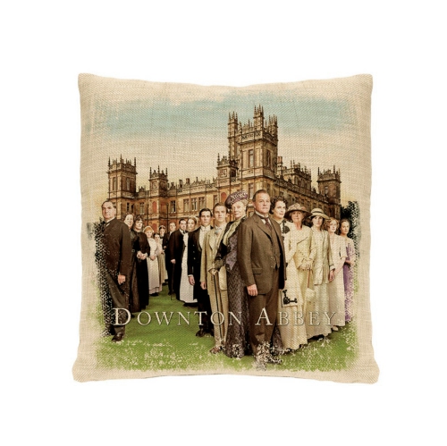 18" Downton Abbey Cast British Decorative Square Throw Pillow