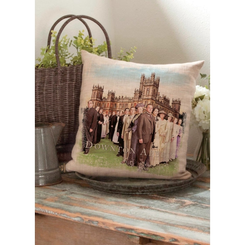 18" Downton Abbey Cast British Decorative Square Throw Pillow