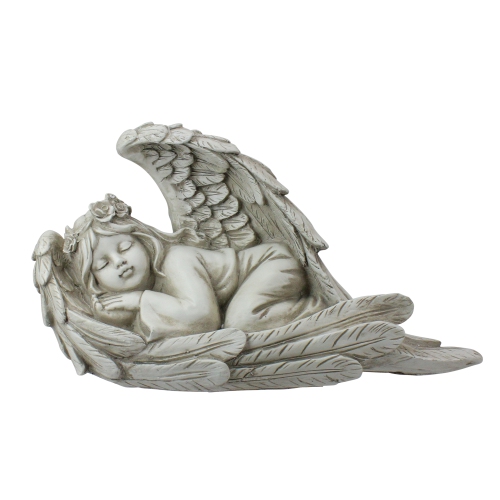 16" Sleeping Heavenly Angel Outdoor Garden Statue