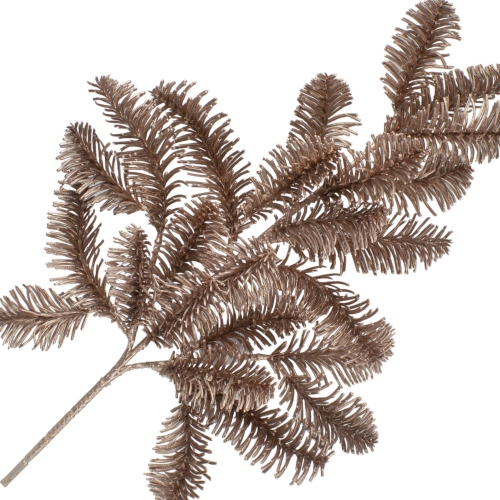 20" Rose Gold Pine Branch Artificial Christmas Spray