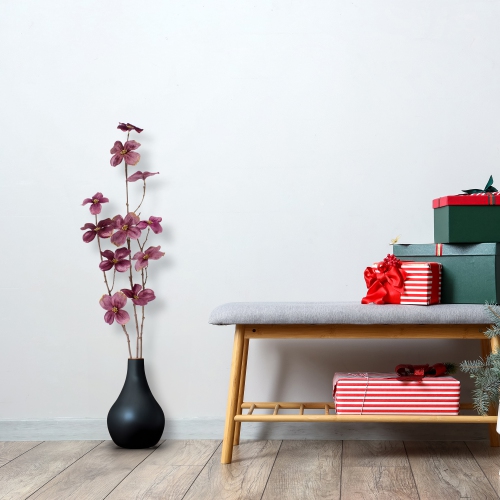 39" Pink Velvet Artificial Dogwood Floral Spray