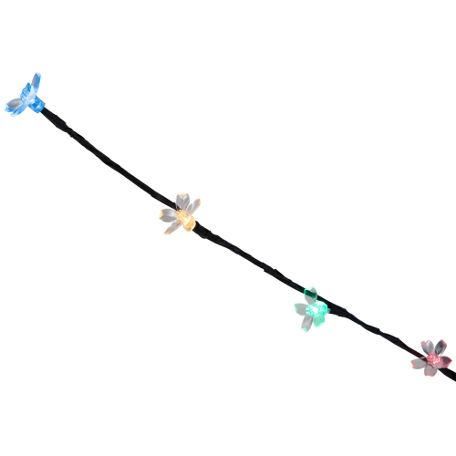 Set of 3 Pre-Lit Cherry Blossom Artificial Tree Branches, 72 Multi LED Lights