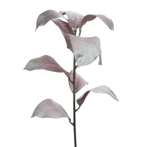 32" Blush Pink Magnolia Leaf Artificial Christmas Spray