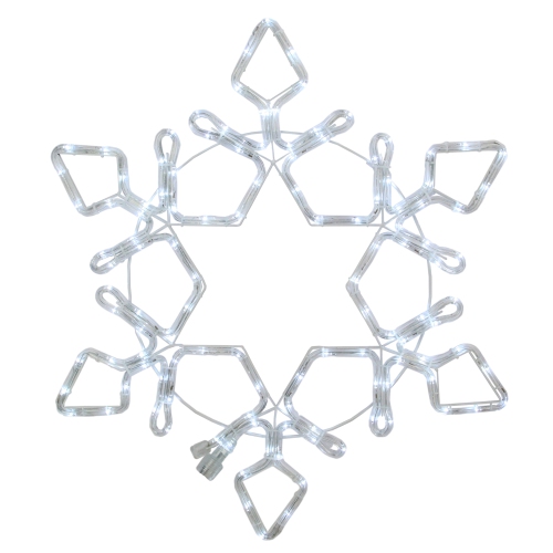 LED Rope Light Snowflake Commercial Christmas Decoration 5 ft