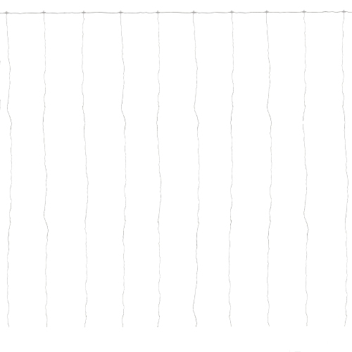 NORTHLIGHT  300 Led Warm Curtain Christmas Lights - 10' Clear Wire In White