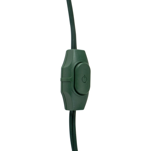9ft Green Indoor Extension Power Cord with 9-Outlets and Foot Switch