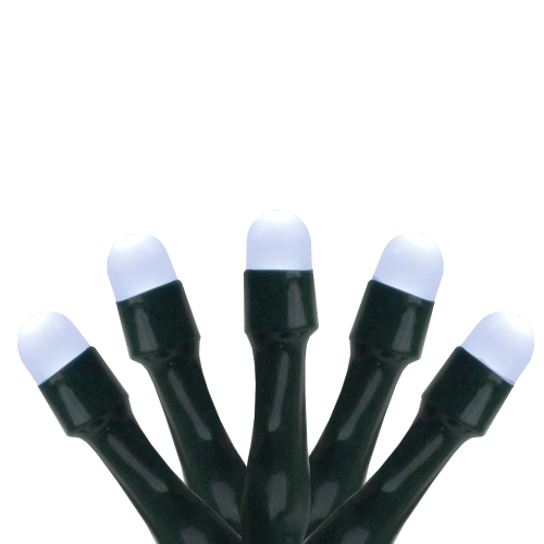 PRODUCT WORKS  Set Of 15 Led Battery Operated Clear Micro Rice Christmas Lights - Wire In Green