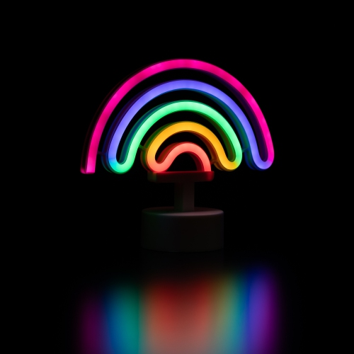 8" Neon Style LED Multi-Color Rainbow Light
