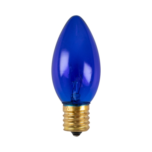 Pack of 25 Incandescent C9 Blue Christmas Replacement Bulbs