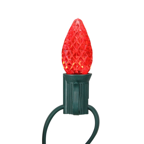 Pack of 25 Faceted C7 LED Multi-Color Christmas Replacement Bulbs